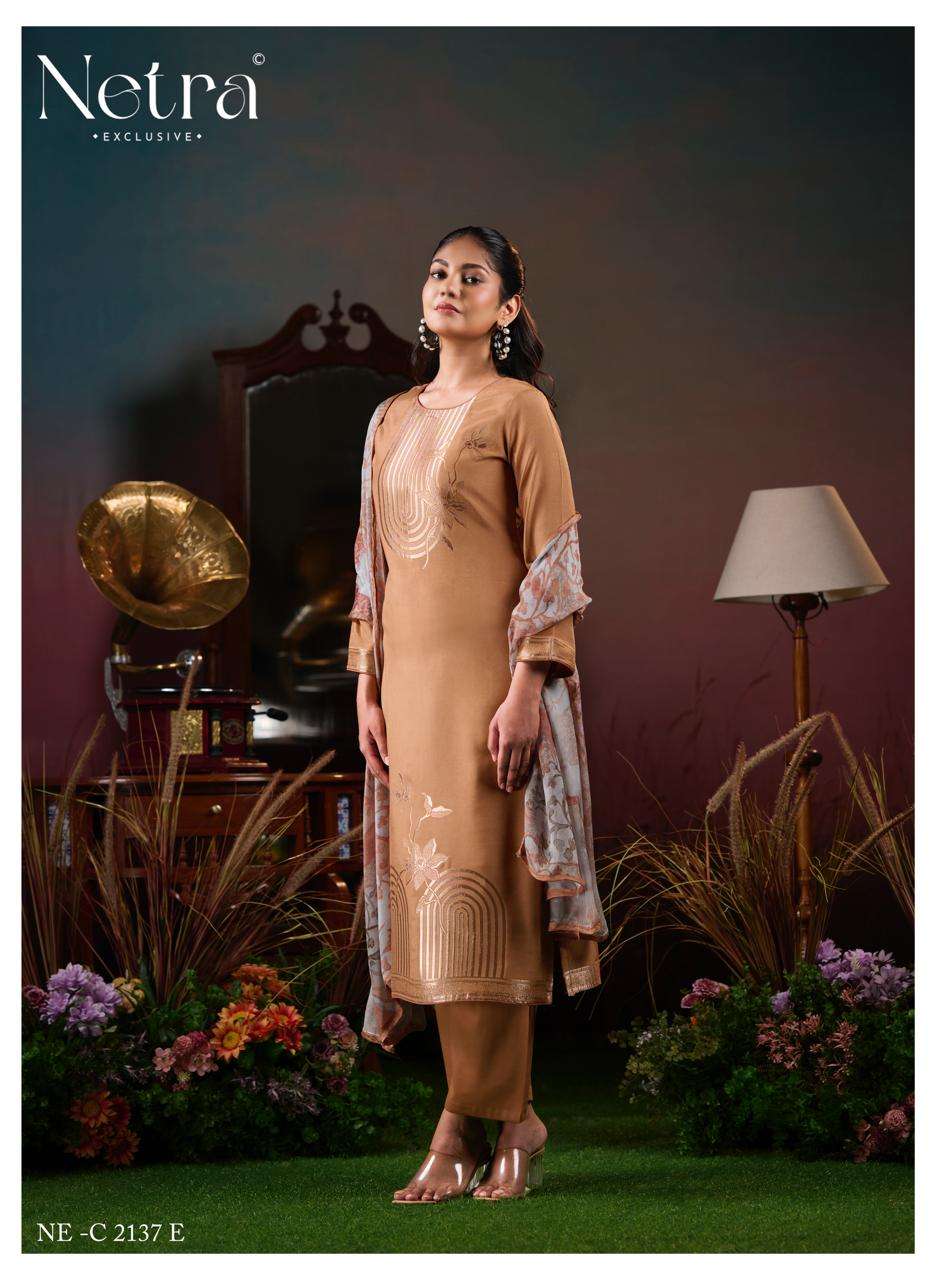 Netra Aarna Vol 6 Bemberg Muslin Dress Material - Amrah Wholesale