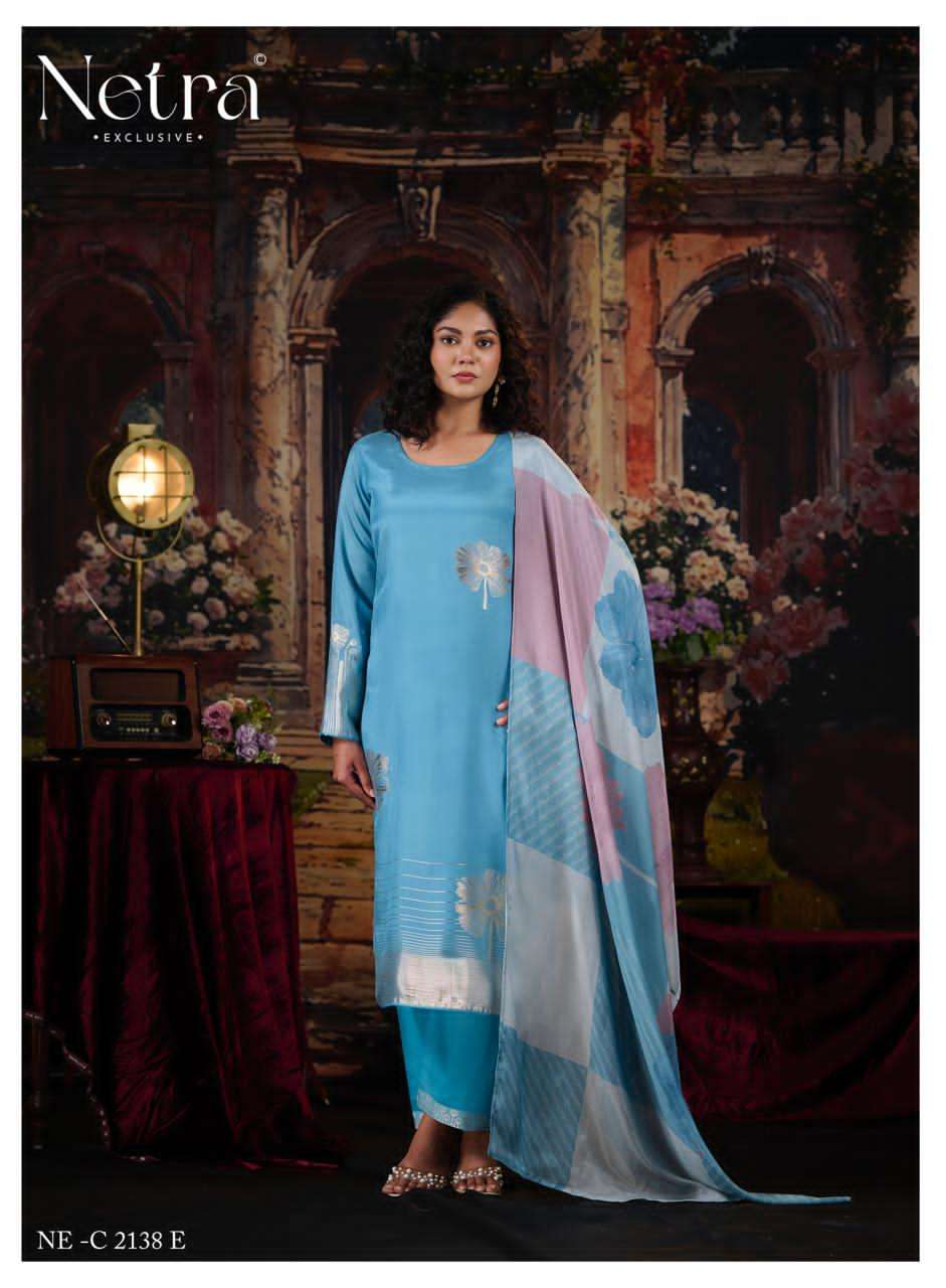 Netra Aarna Vol 7 Muslin Jacquard Dress Material - Amrah Wholesale