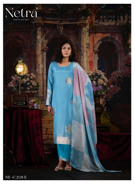 Netra Aarna Vol 7 Muslin Jacquard Dress Material - Amrah Wholesale