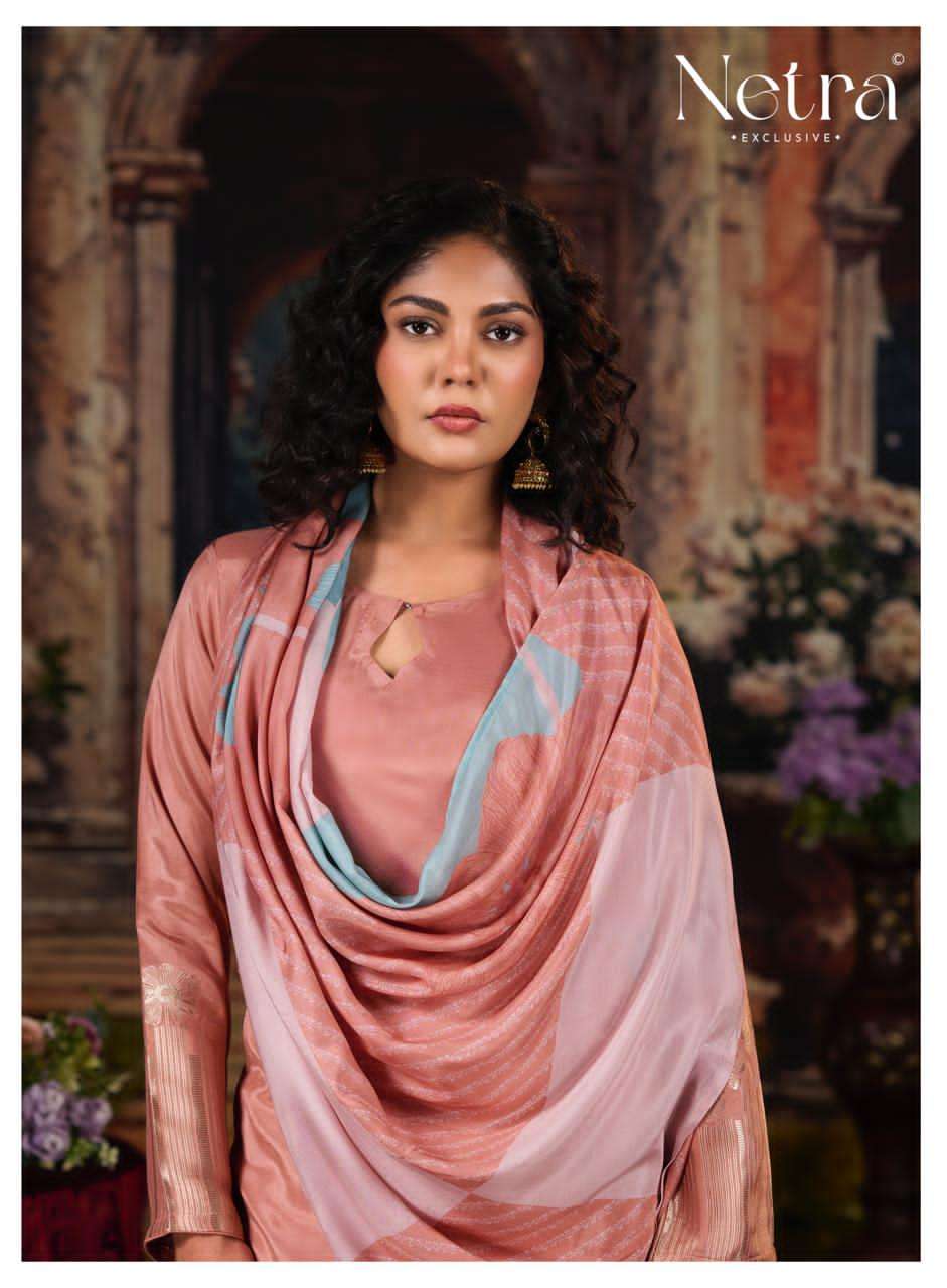 Netra Aarna Vol 7 Muslin Jacquard Dress Material - Amrah Wholesale