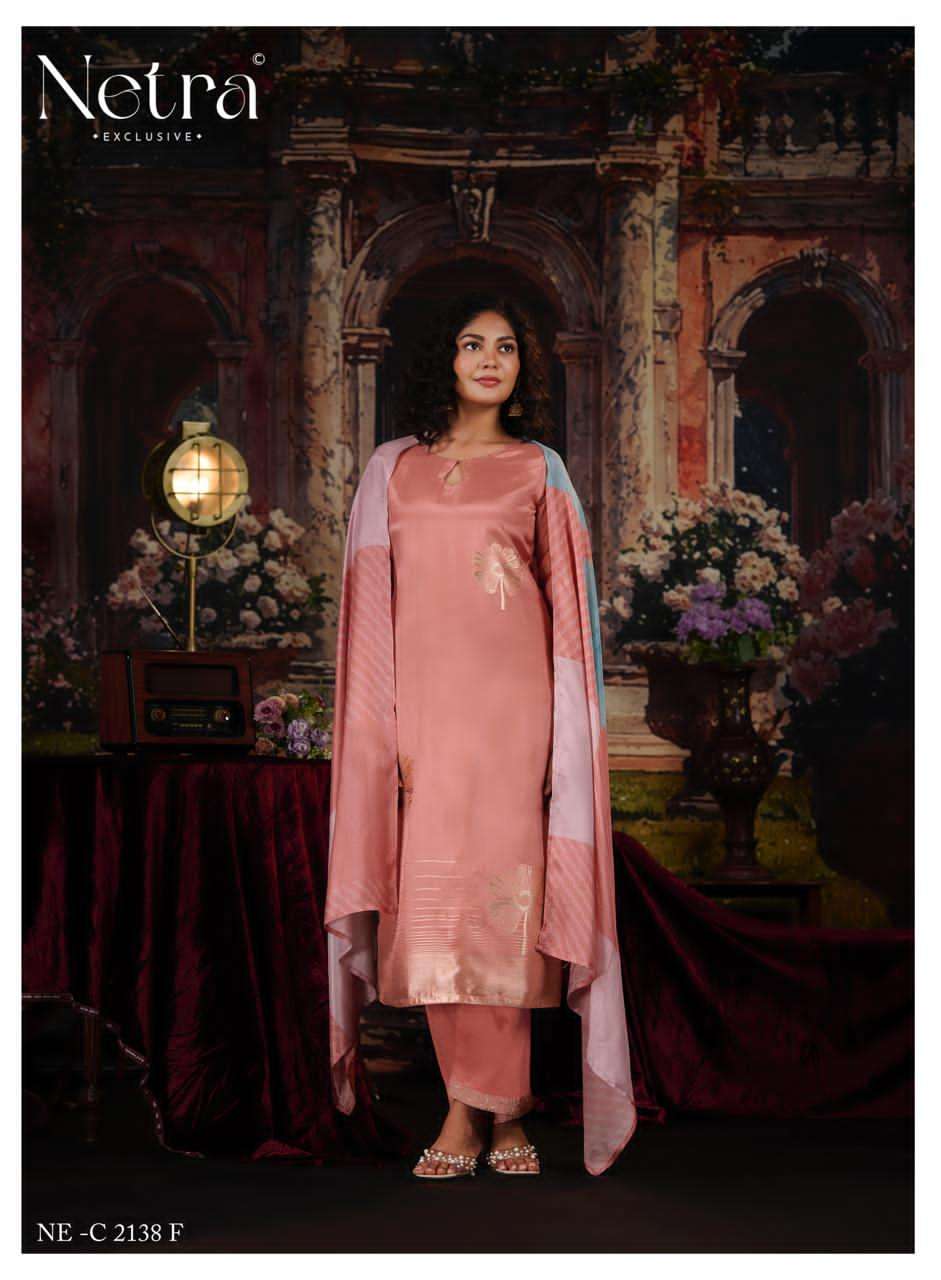 Netra Aarna Vol 7 Muslin Jacquard Dress Material - Amrah Wholesale