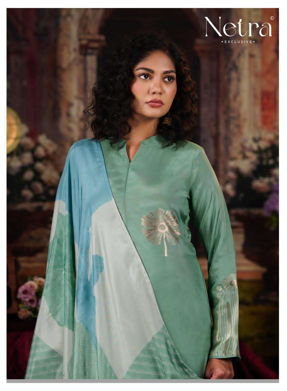 Netra Aarna Vol 7 Muslin Jacquard Dress Material - Amrah Wholesale