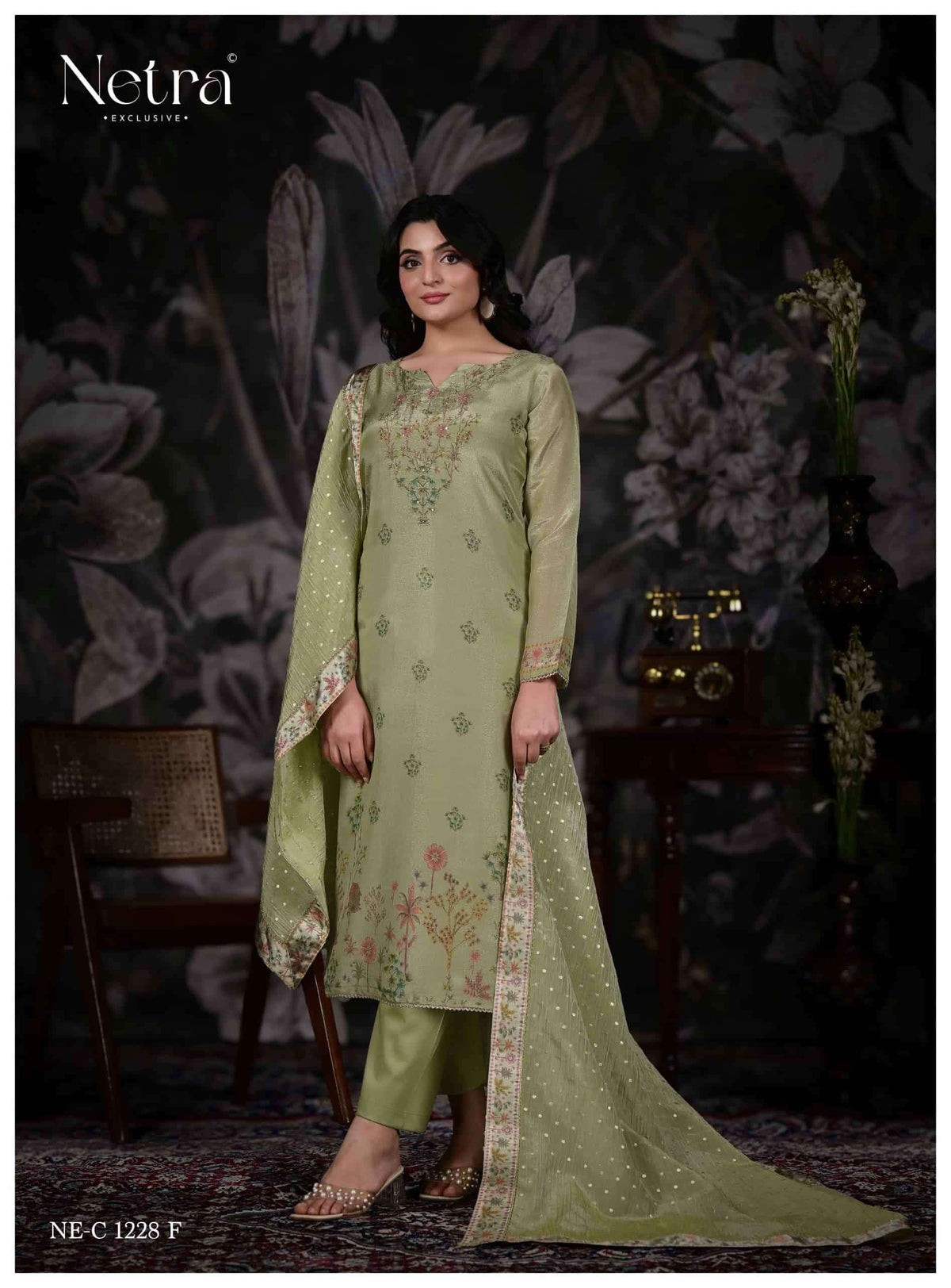 Netra Anesa Dress Material Wholesale Catalogue - Amrah Wholesale