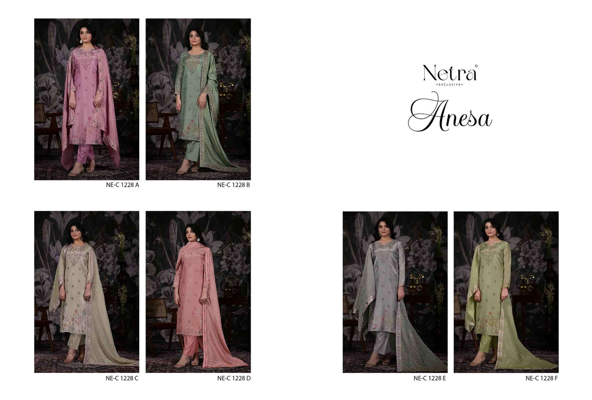 Netra Anesa Dress Material Wholesale Catalogue - Amrah Wholesale