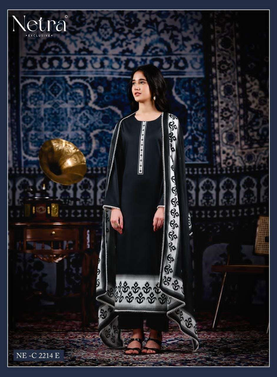 Netra Exclusive Avantika Premium Cotton Handwork Dress Material