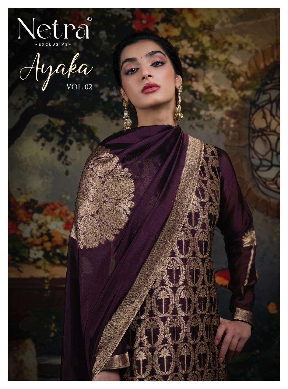Netra Ayaka Vol 2 Viscose Silk Jacquard Dress Material