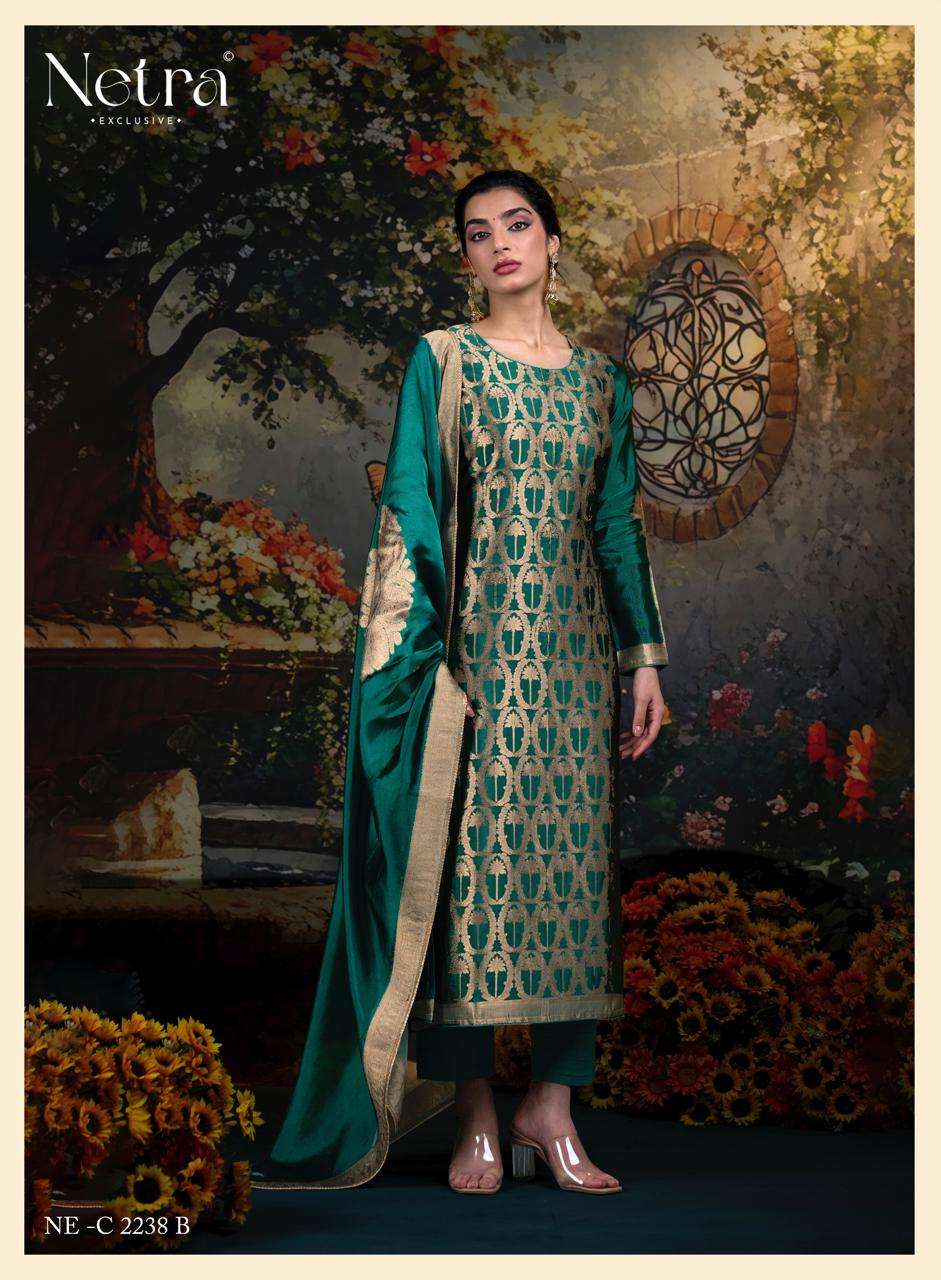Netra Ayaka Vol 2 Viscose Silk Jacquard Dress Material