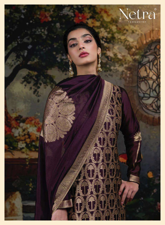Netra Ayaka Vol 2 Viscose Silk Jacquard Dress Material