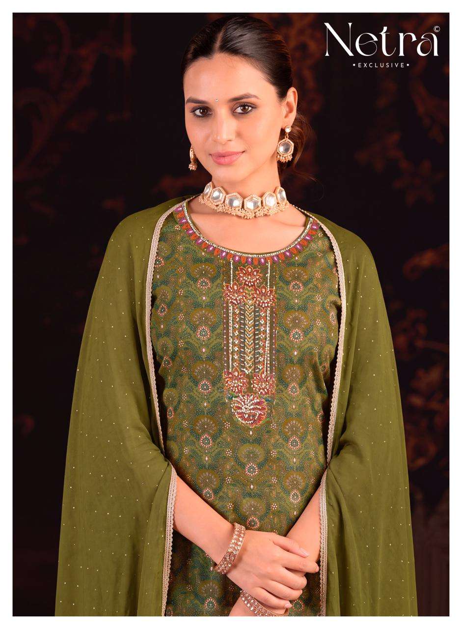 Netra Exclusive Bhargavi Exclusive Fancy Dress Material