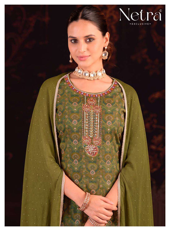 Netra Exclusive Bhargavi Exclusive Fancy Dress Material
