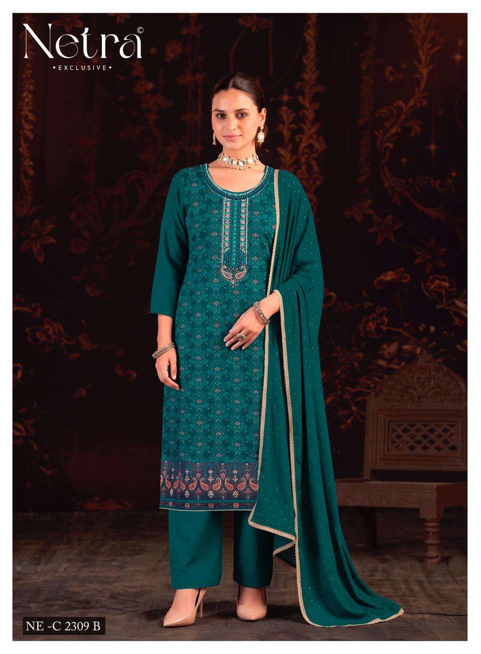 Netra Exclusive Bhargavi Exclusive Fancy Dress Material