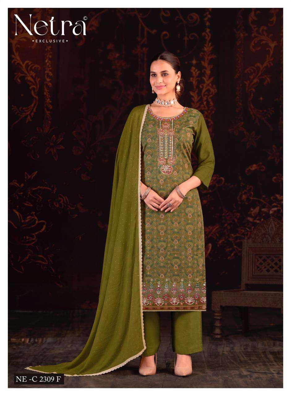 Netra Exclusive Bhargavi Exclusive Fancy Dress Material