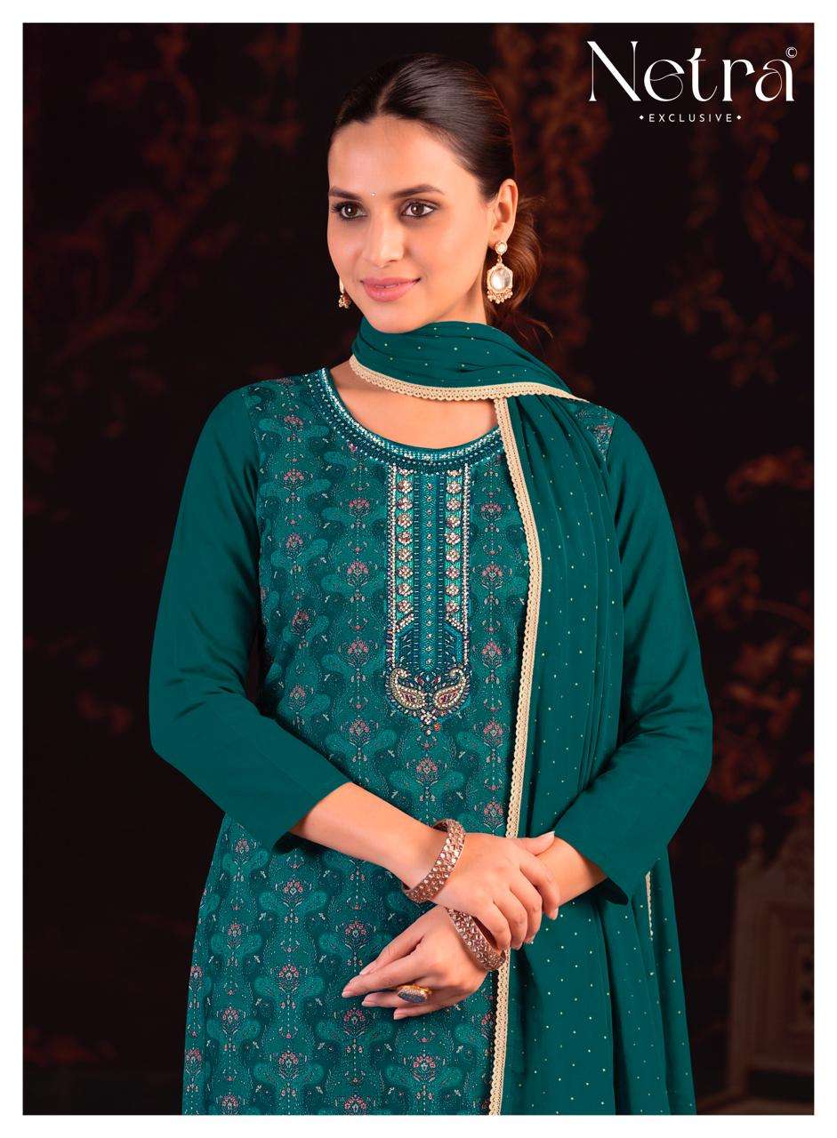 Netra Exclusive Bhargavi Exclusive Fancy Dress Material