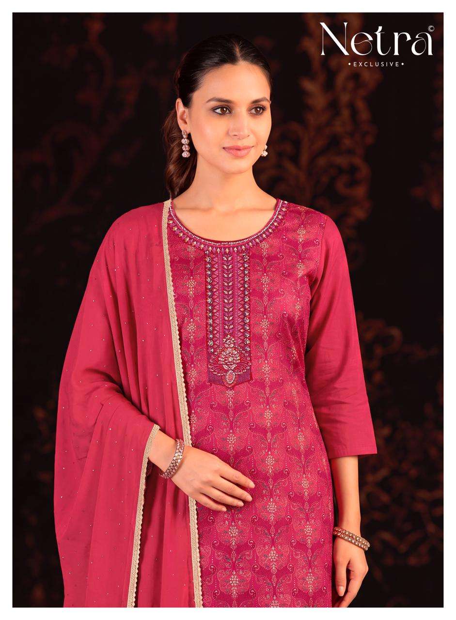 Netra Exclusive Bhargavi Exclusive Fancy Dress Material