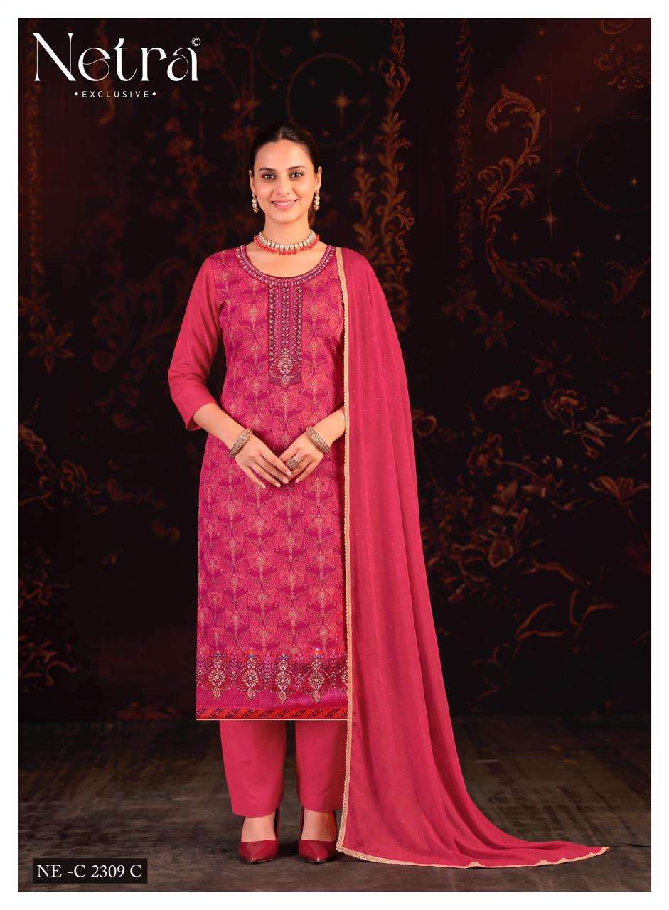 Netra Exclusive Bhargavi Exclusive Fancy Dress Material