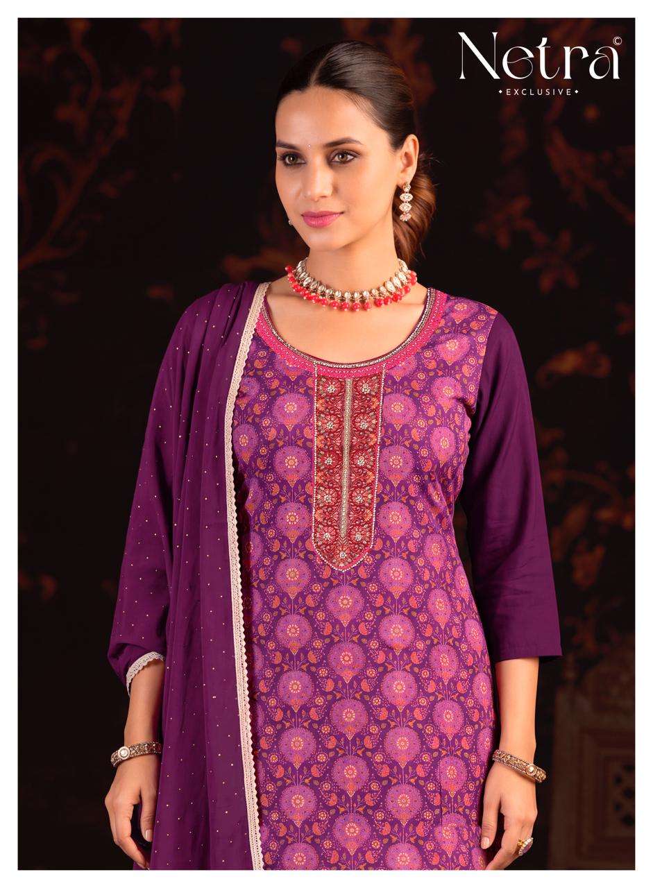 Netra Exclusive Bhargavi Exclusive Fancy Dress Material