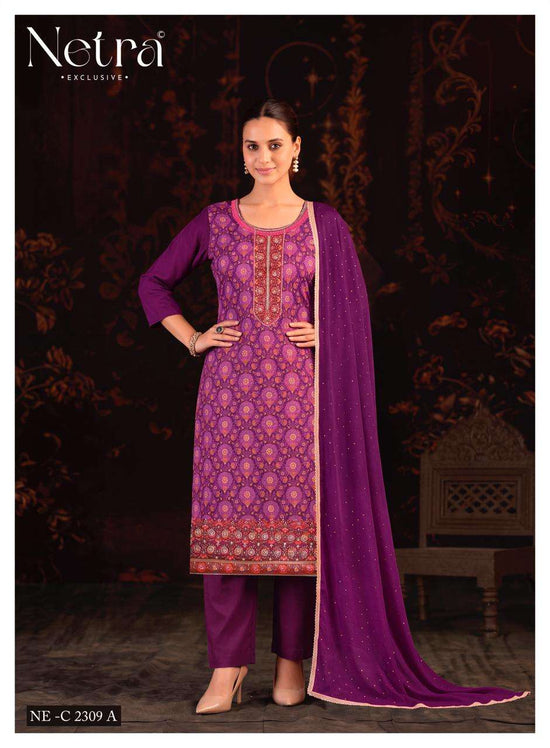 Netra Exclusive Bhargavi Exclusive Fancy Dress Material