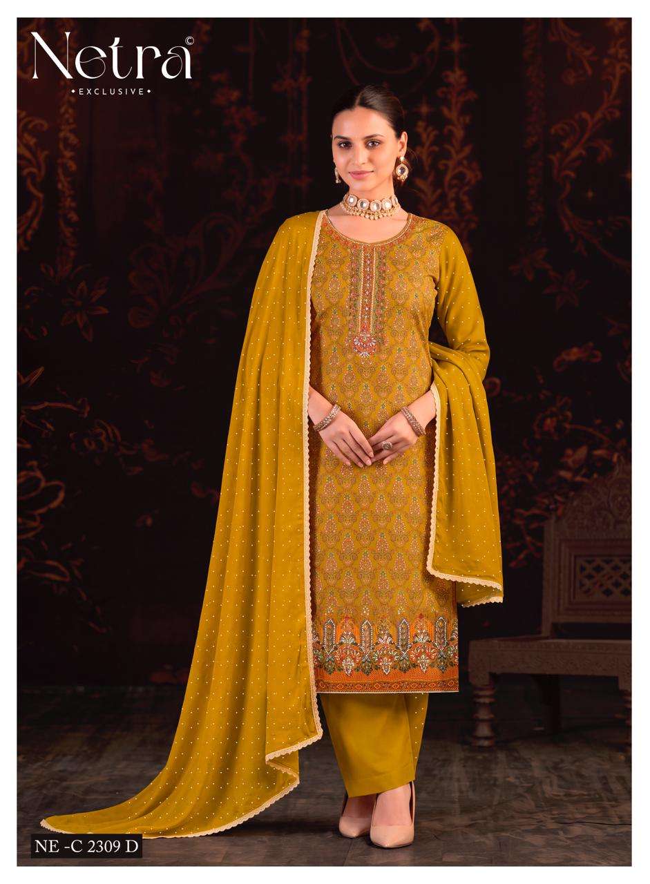 Netra Exclusive Bhargavi Exclusive Fancy Dress Material