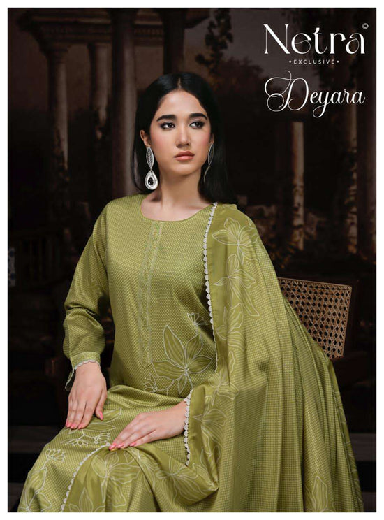 Netra Exclusive Deyara Pure Cotton Dress Material