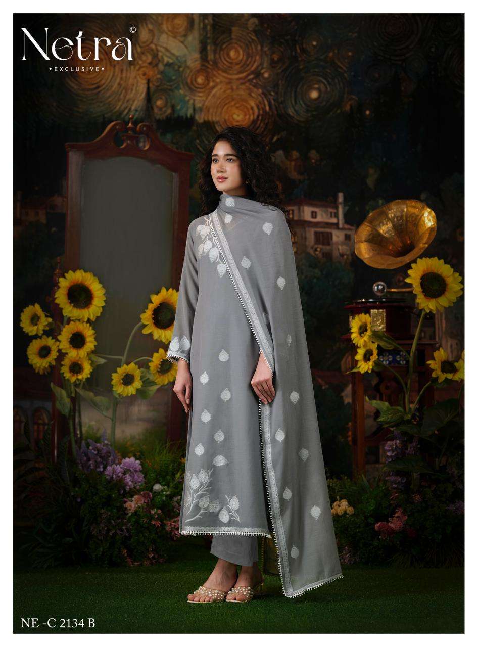 Netra Exclusive Eva Dress Material - Amrah Wholesale