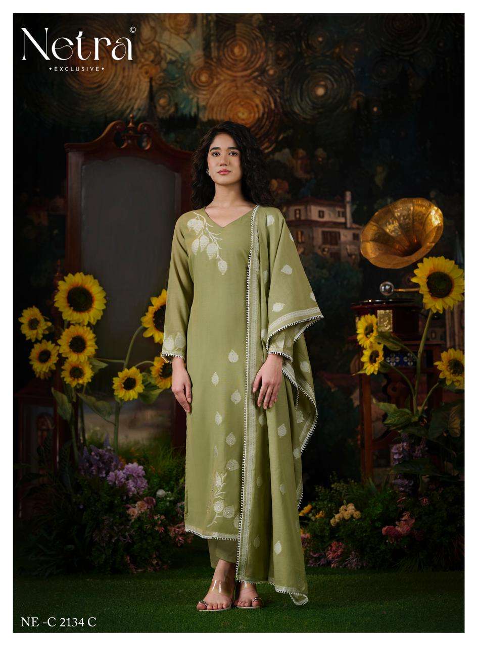 Netra Exclusive Eva Dress Material - Amrah Wholesale