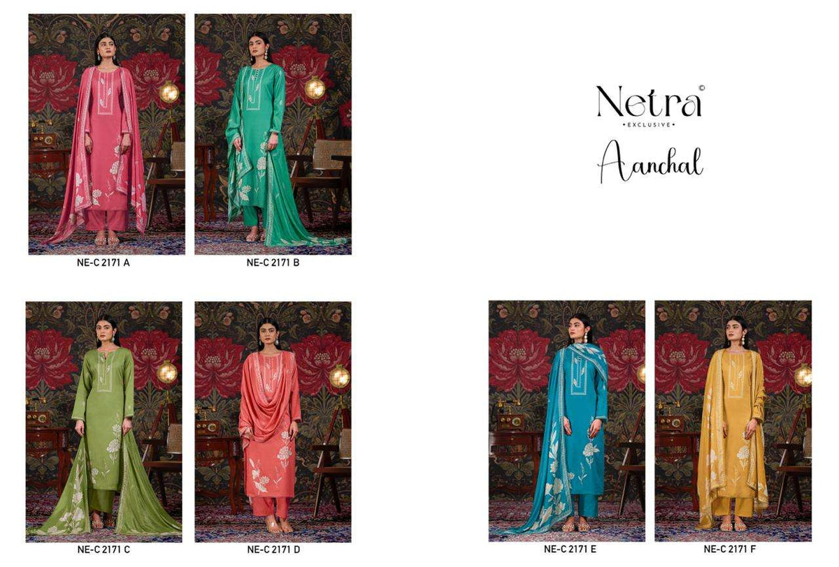 Netra Exclusive Aanchal Pure Cotton Digital Print Dress Material Wholesale Collection