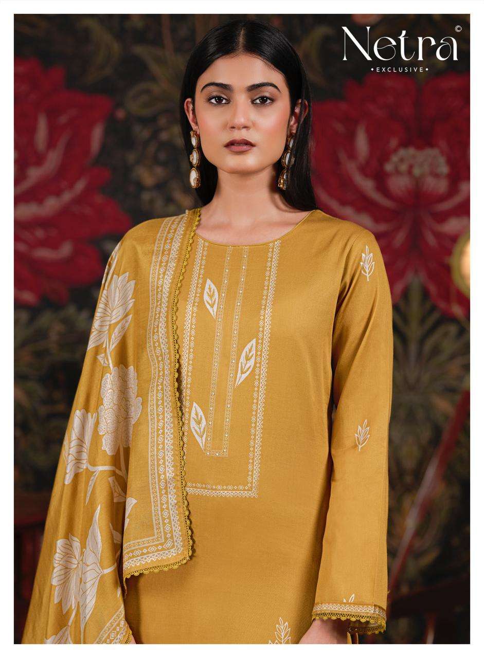 Netra Exclusive Aanchal Pure Cotton Digital Print Dress Material Wholesale Collection