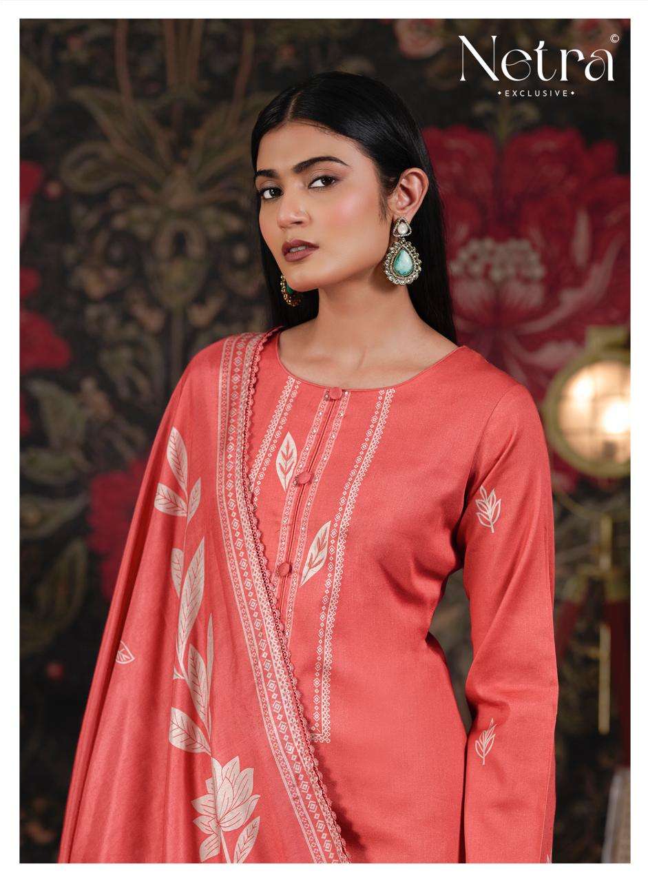 Netra Exclusive Aanchal Pure Cotton Digital Print Dress Material Wholesale Collection