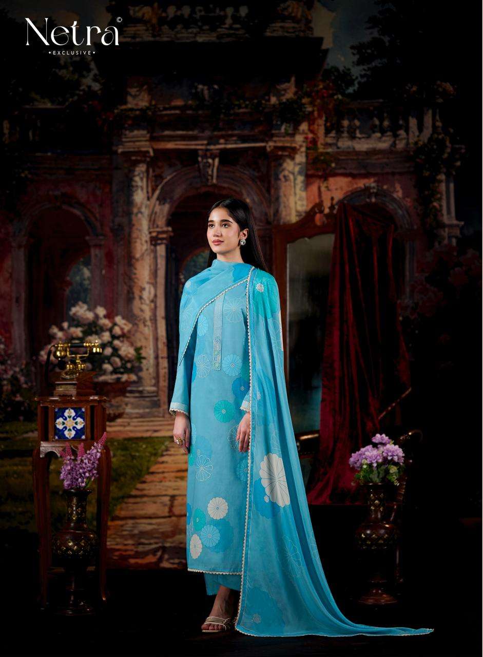 Netra Exclusive Aanchi Pure Cotton Dress Material Wholesale