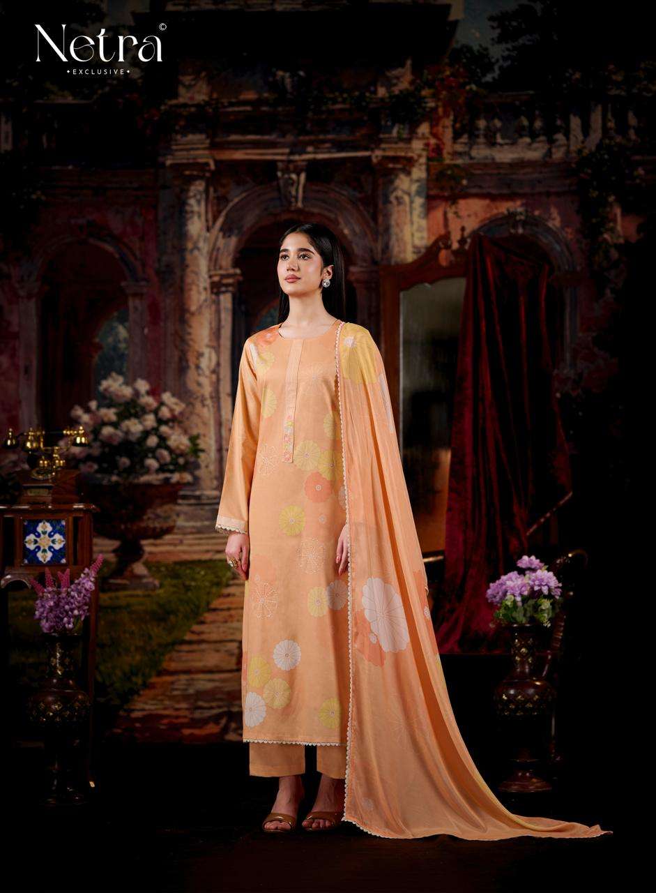 Netra Exclusive Aanchi Pure Cotton Dress Material Wholesale