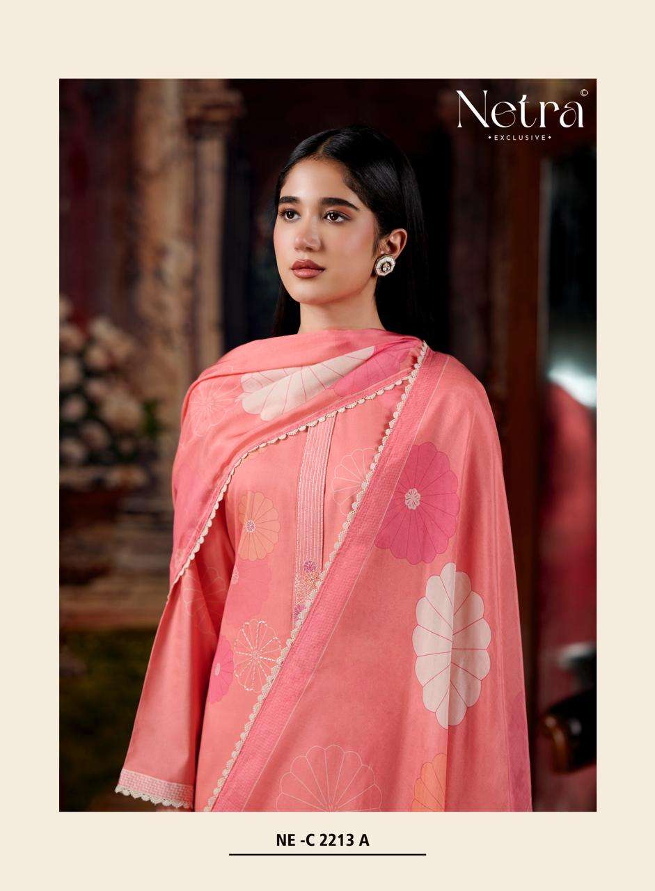 Netra Exclusive Aanchi Pure Cotton Dress Material Wholesale