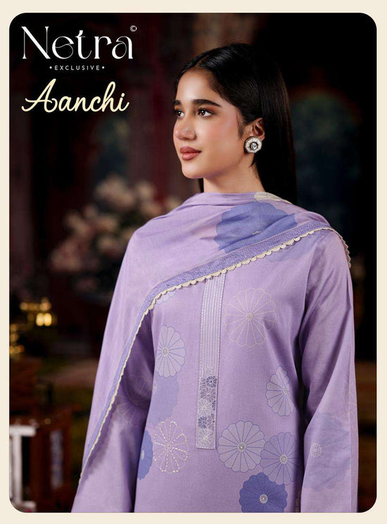 Netra Exclusive Aanchi Pure Cotton Dress Material Wholesale