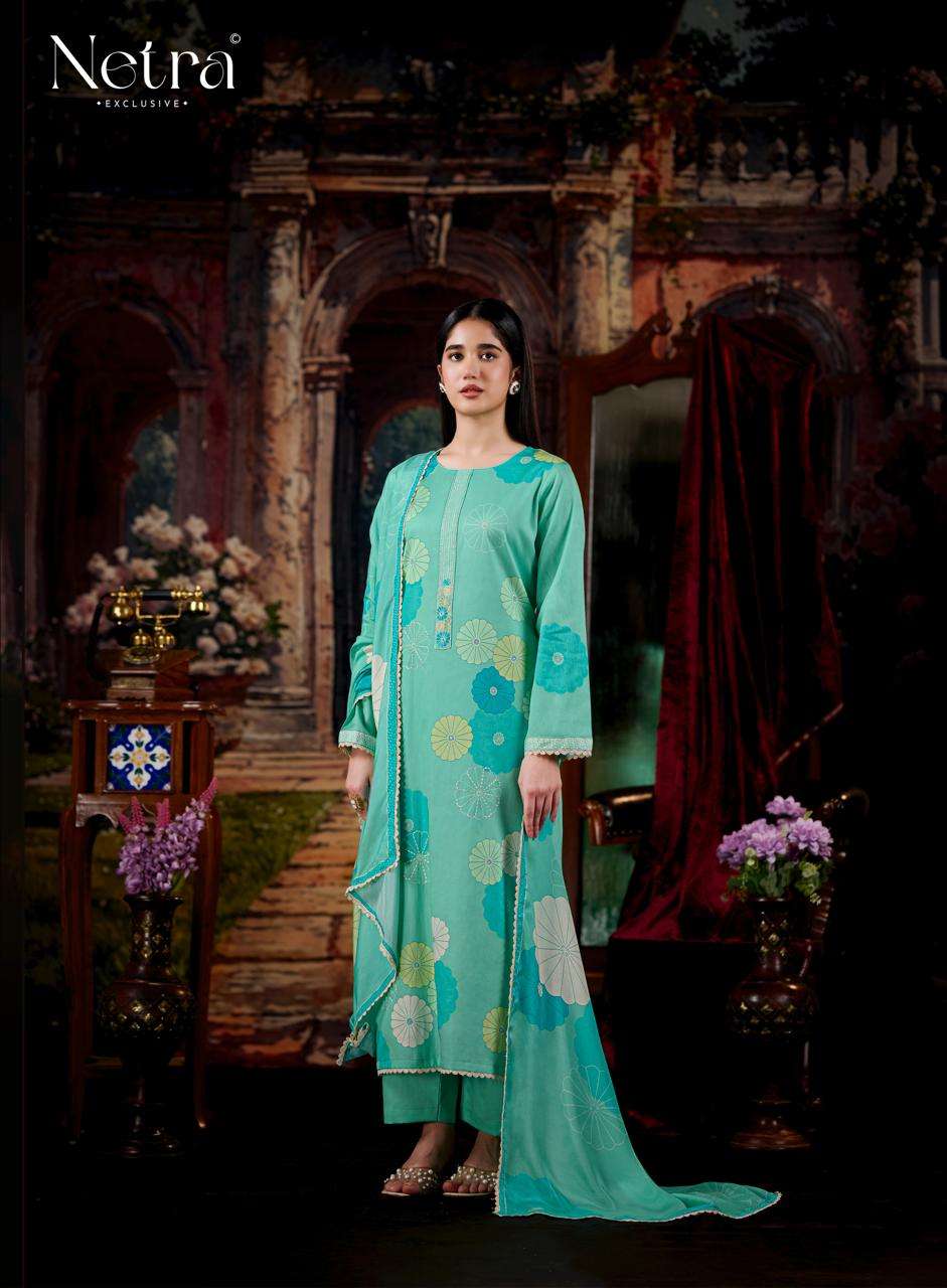 Netra Exclusive Aanchi Pure Cotton Dress Material Wholesale