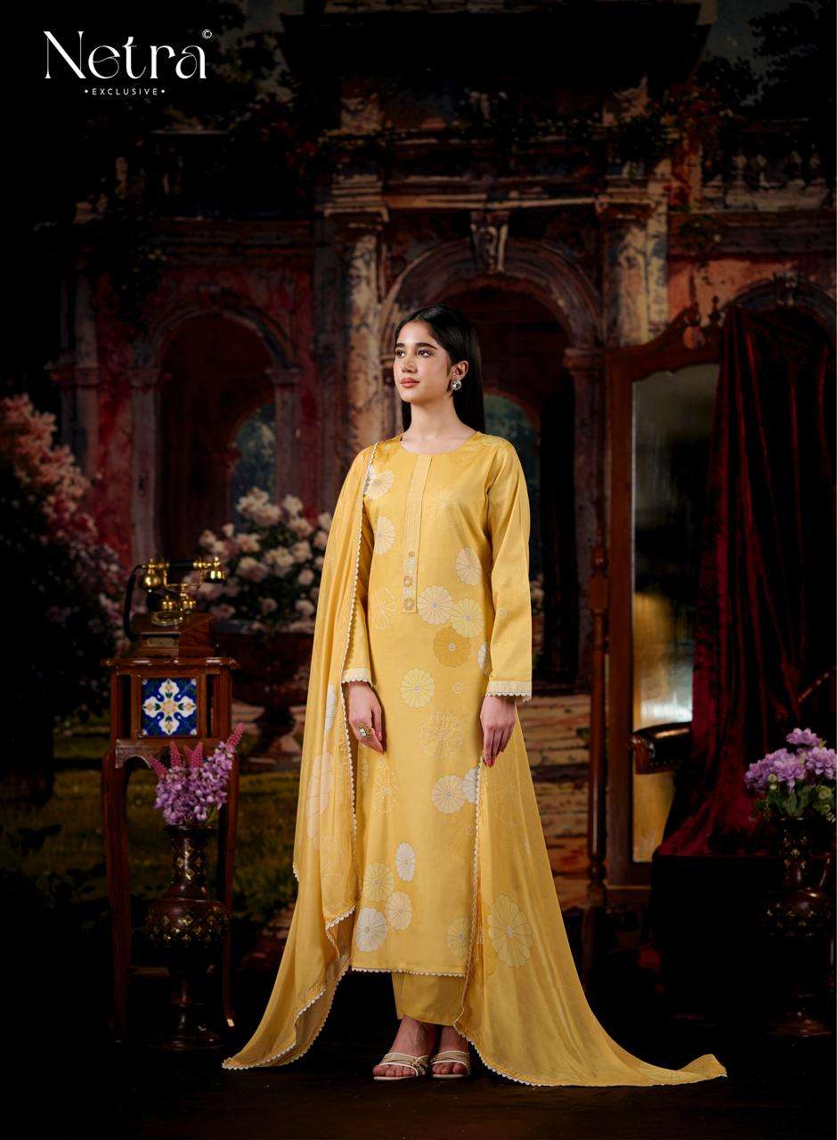 Netra Exclusive Aanchi Pure Cotton Dress Material Wholesale