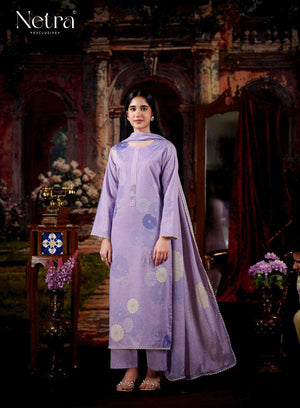 Netra Exclusive Aanchi Pure Cotton Dress Material Wholesale - Amrah Wholesale