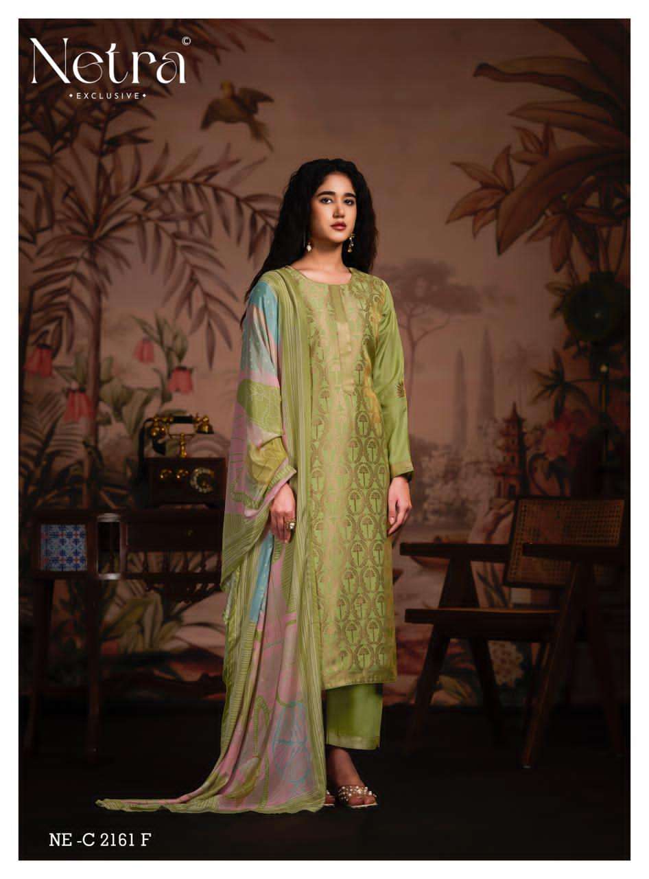 Netra Exclusive Aarna Supreme Bemberg Muslin Dress Material - Amrah Wholesale