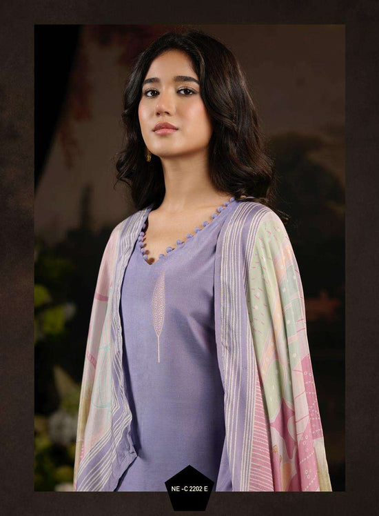 Netra Exclusive Aarna Vol 12 Bemberg Muslin Jacquard Dress Material