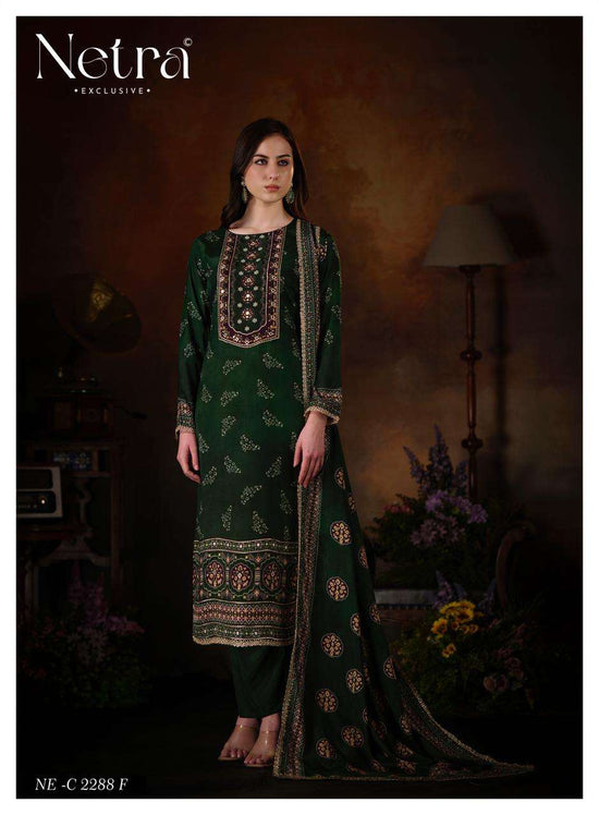 Netra Exclusive Amrita Bemberg Muslin Unstitched Dress Material