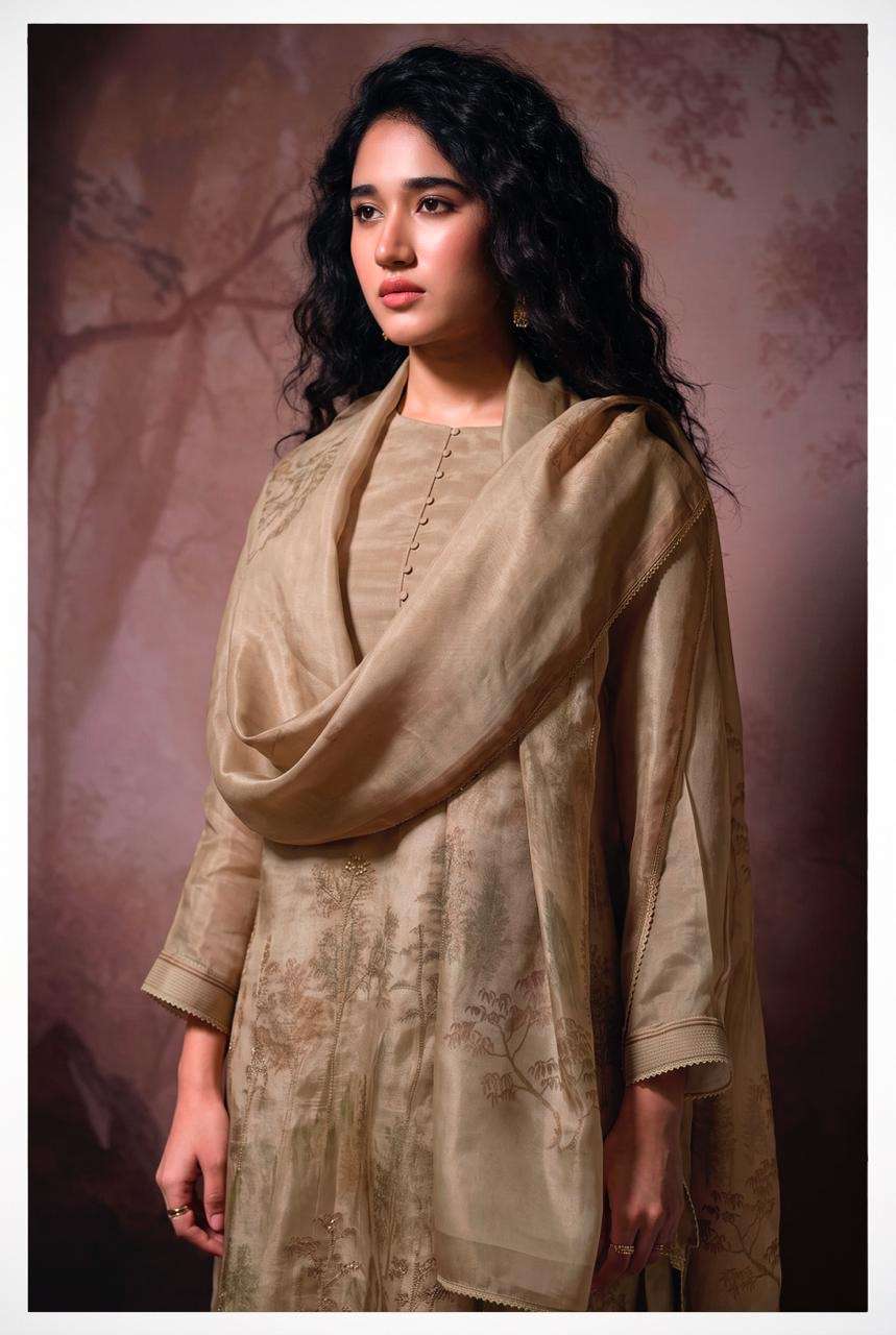 Netra Exclusive Arpita Pure Bemberg Gadwal Silk Dress Material