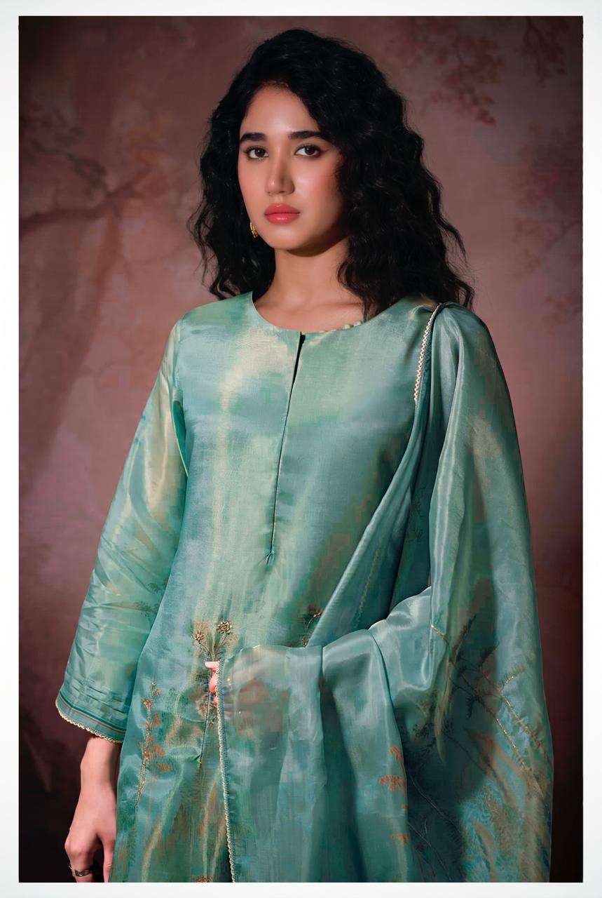 Netra Exclusive Arpita Pure Bemberg Gadwal Silk Dress Material