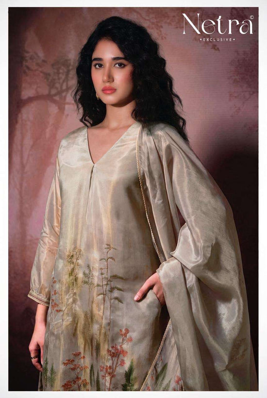 Netra Exclusive Arpita Pure Bemberg Gadwal Silk Dress Material