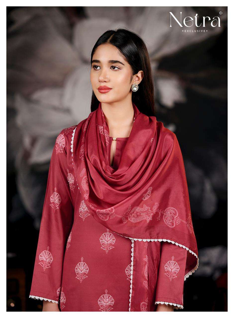 Netra Exclusive Bivora Pure Cotton Dress Material