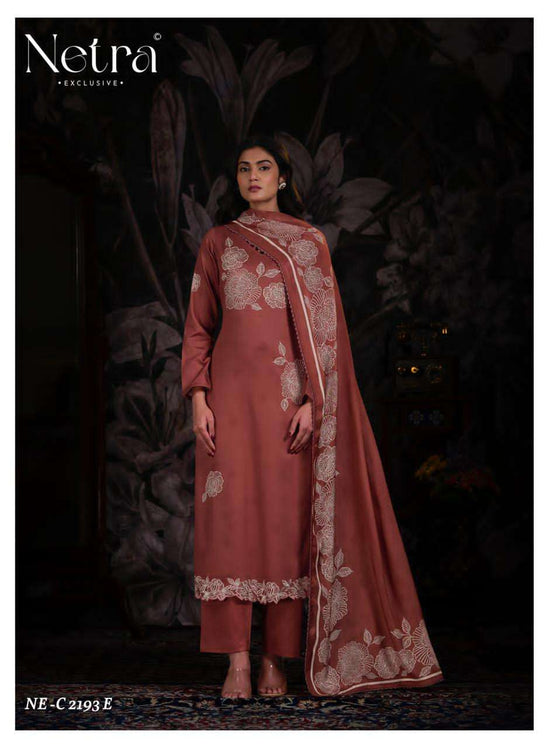 Netra Exclusive Dami Pure Cotton Crochet Lace Designer Suit - Amrah Wholesale
