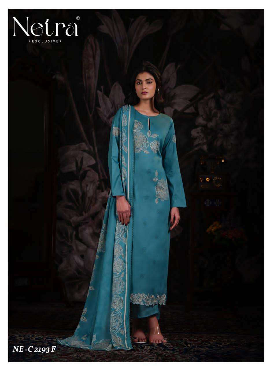 Netra Exclusive Dami Pure Cotton Crochet Lace Designer Suit - Amrah Wholesale