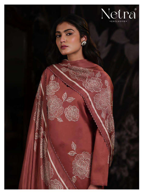 Netra Exclusive Dami Pure Cotton Crochet Lace Designer Suit - Amrah Wholesale