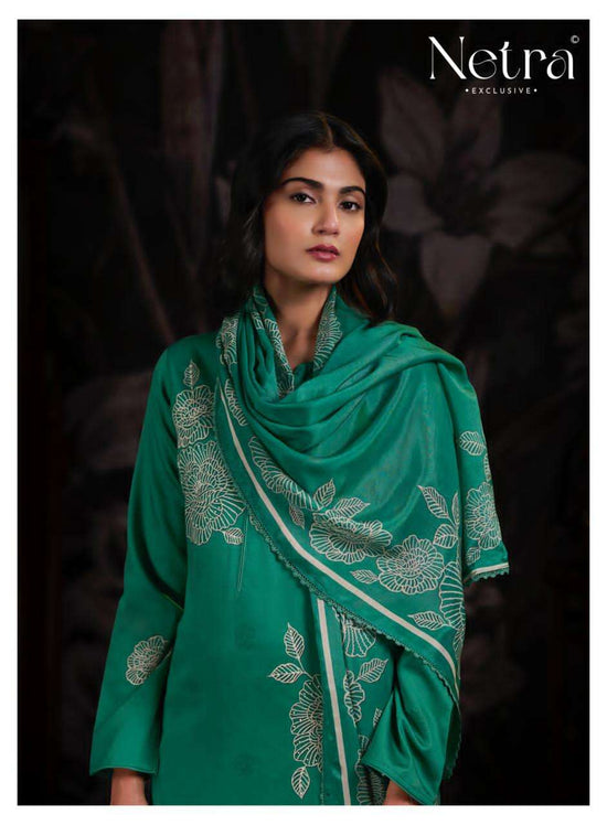 Netra Exclusive Dami Pure Cotton Crochet Lace Designer Suit - Amrah Wholesale