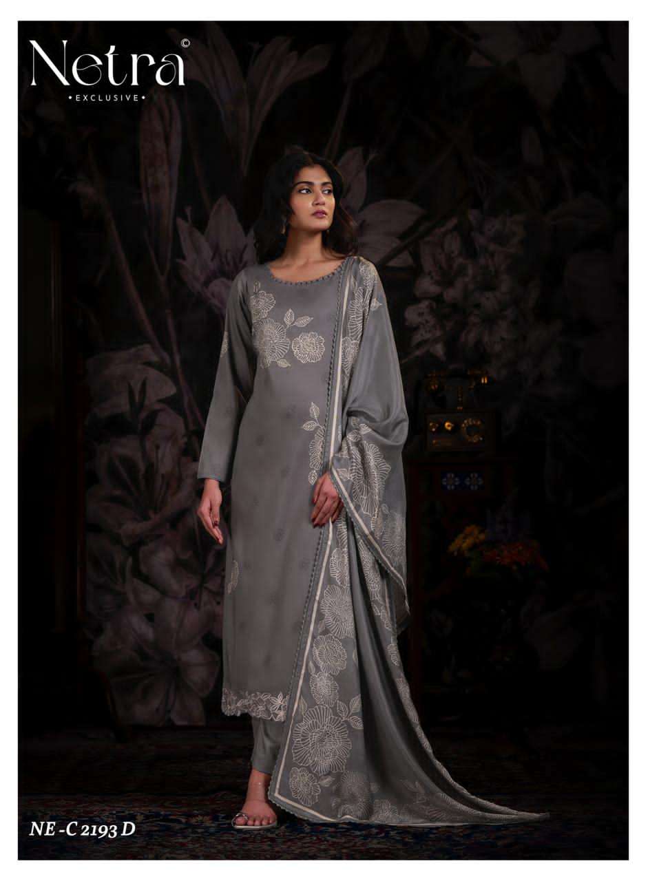 Netra Exclusive Dami Pure Cotton Crochet Lace Designer Suit - Amrah Wholesale