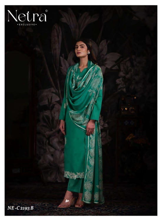 Netra Exclusive Dami Pure Cotton Crochet Lace Designer Suit - Amrah Wholesale