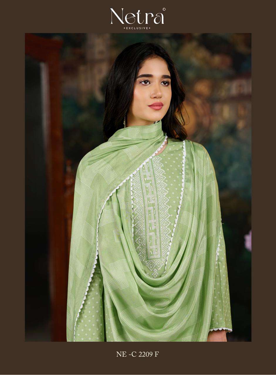 Netra Exclusive Fenna Premium Pure Cotton Salwar Suit - Amrah Wholesale