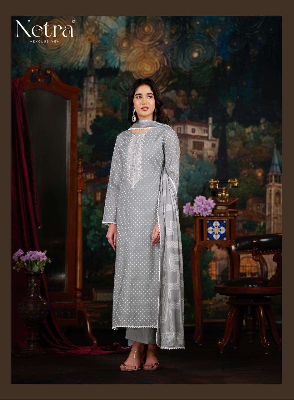 Netra Exclusive Fenna Premium Pure Cotton Salwar Suit - Amrah Wholesale